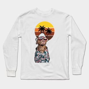 pretty dog and summer Long Sleeve T-Shirt